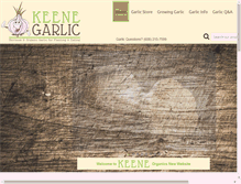 Tablet Screenshot of keeneorganics.com